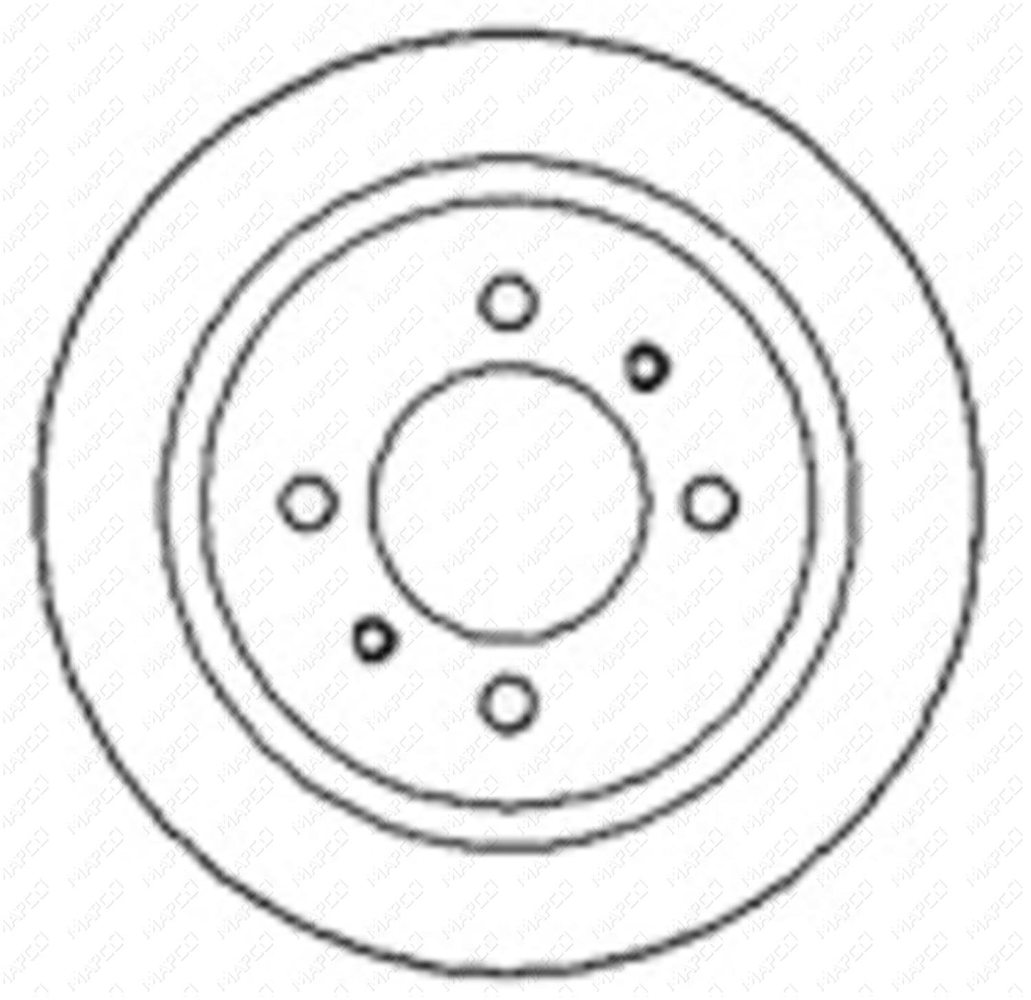 MAPCO Bremsscheibe Hinterachse  15518