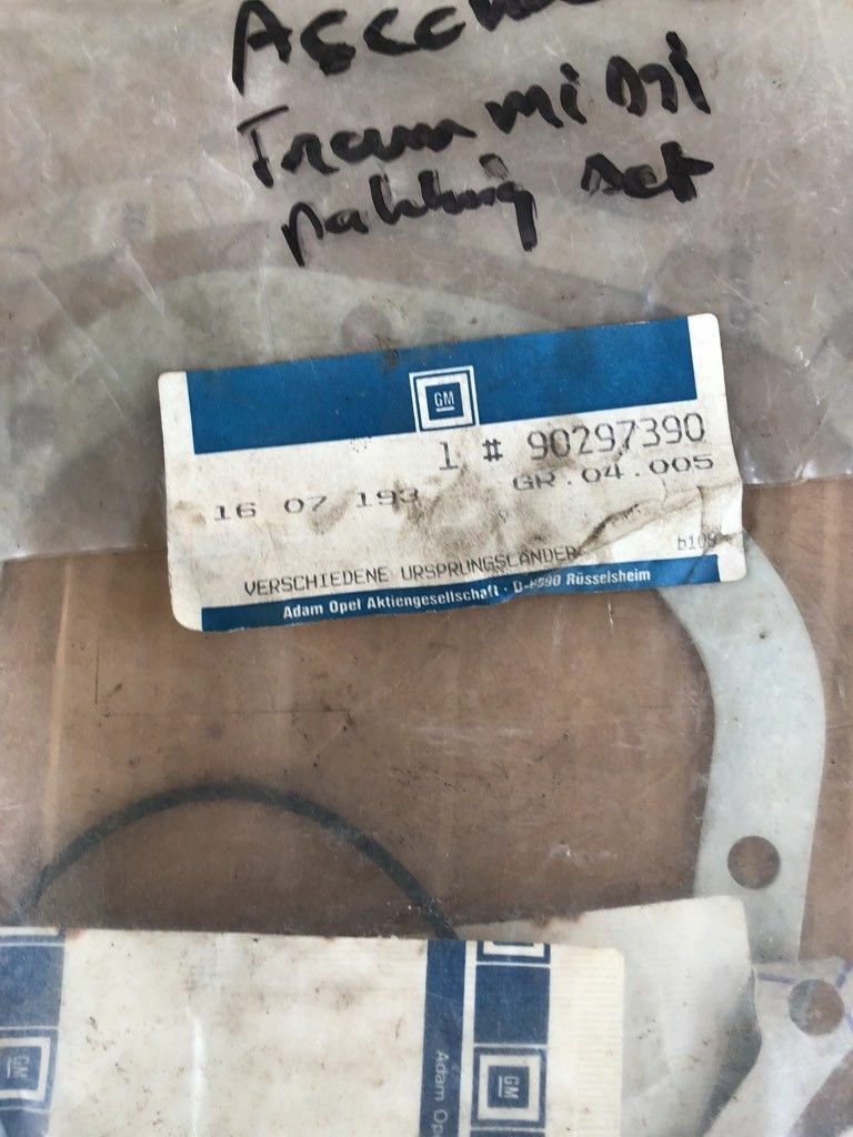 Original GM Opel Ascona C Getriebe Dichtung Set Neu