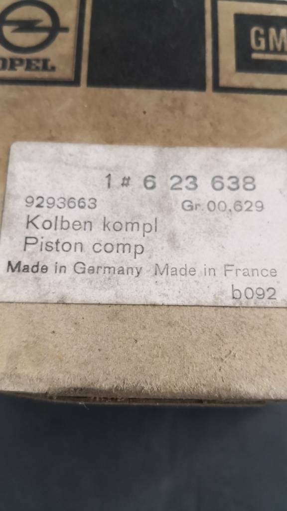 Opel Kadett E Kolbenbolzen und Kolbenringen neu original GM