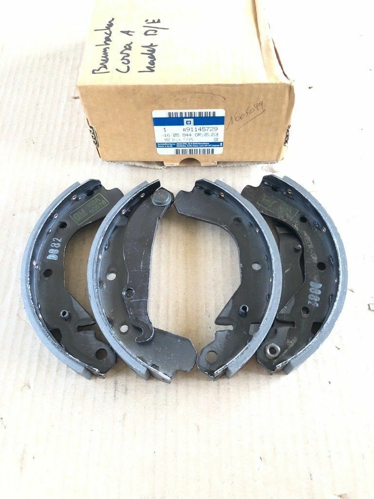 Original GM Opel Bremsbacken Kadett D / E Corsa A *NEU* 1605844