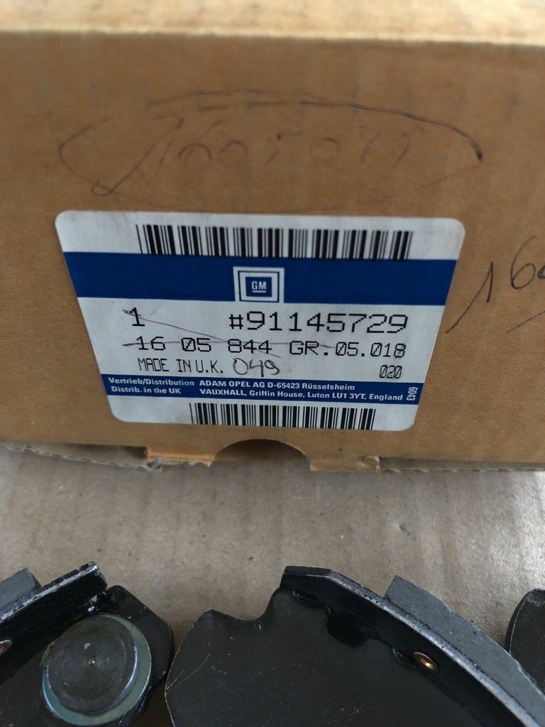 Original GM Opel Bremsbacken Kadett D / E Corsa A *NEU* 1605844