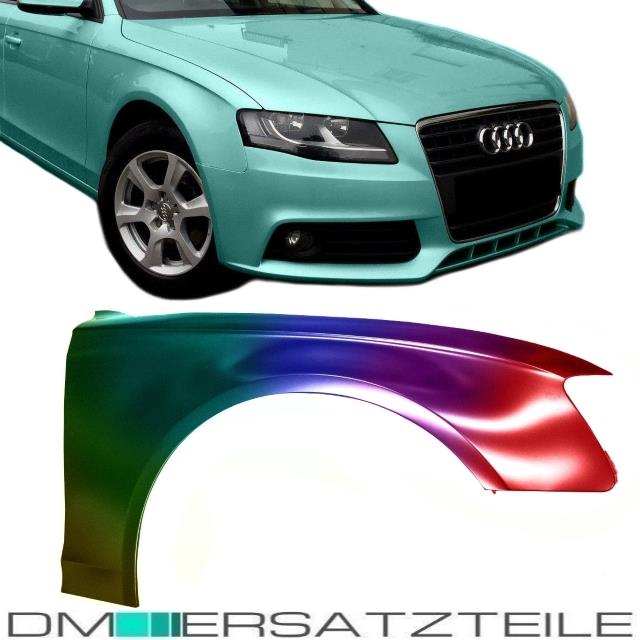 SET Audi A4 B8 Kotflügel Fender vorne Rechts 12/07 - 12/11 LACKIERT