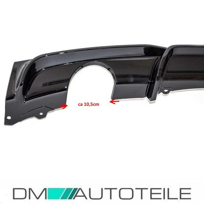 Heckdiffusor Sport-Performance Schwarz LACKIERT passend für BMW F30 F31 M-Paket