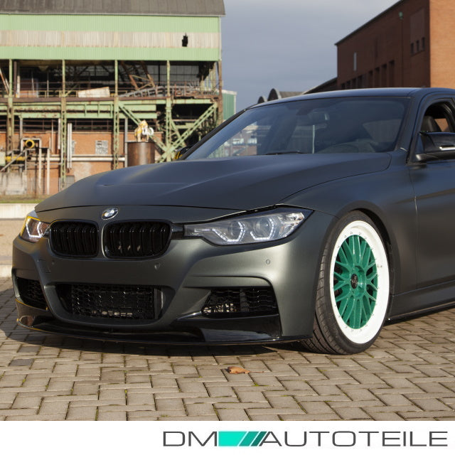 SET Frontspoiler Sport-Performance Schwarz hochglanz passend für BMW 3er F30 F31 M-Paket+ Schrauben+ABE