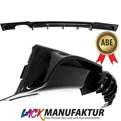 LACKIERT Sport-Performance Heckdiffusor Schwarz Glanz passt BMW 3er F30 F31 M-Paket 320-330 Modelle