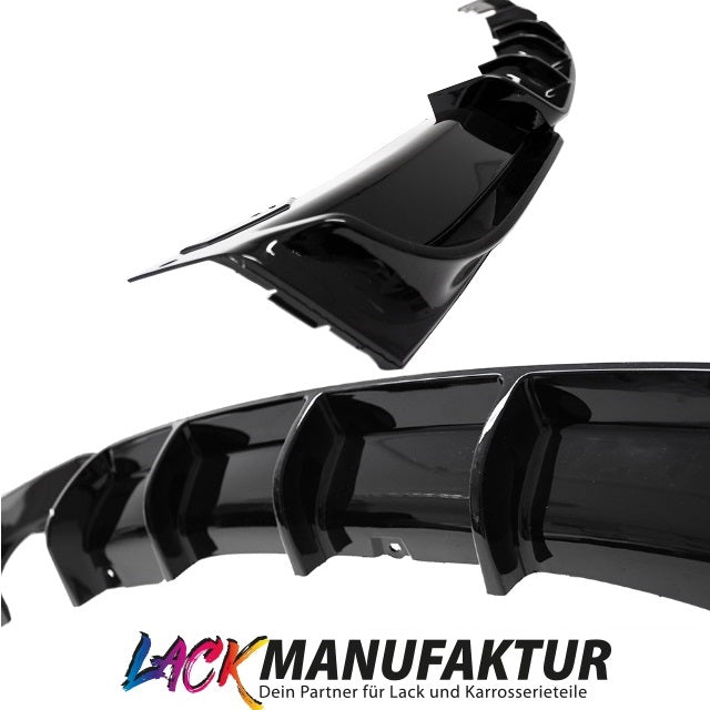 LACKIERT Sport-Performance Heckdiffusor Schwarz Glanz passt BMW 3er F30 F31 M-Paket 320-330 Modelle