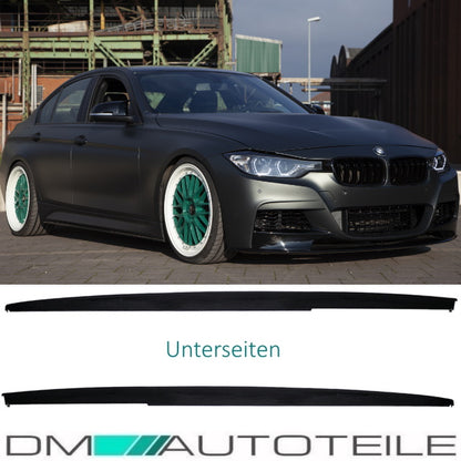 SET Schweller Leisten hochglanz Schwarz SPORT- PERFORMANCE + Folie passend für BMW F30 F31 M-Paket