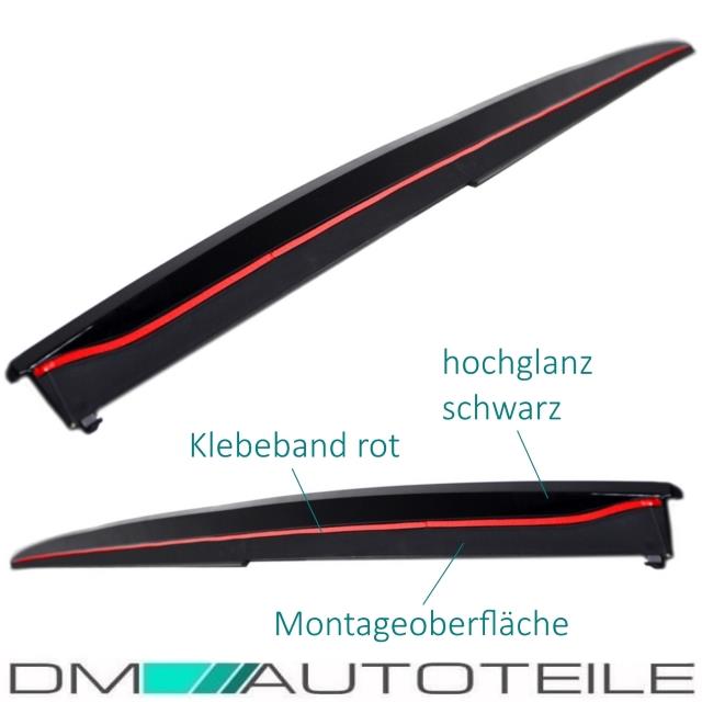 SET Schweller Leisten hochglanz Schwarz SPORT- PERFORMANCE + Folie passend für BMW F30 F31 M-Paket