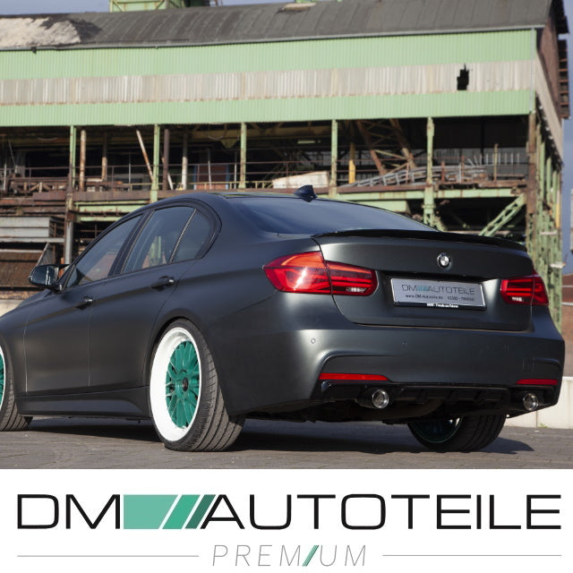 Heckdiffusor hinten Sport-Performance Diffusor schwarz glänzend passend für BMW 3er F30 F31 Motor 335i+340 mit ABE