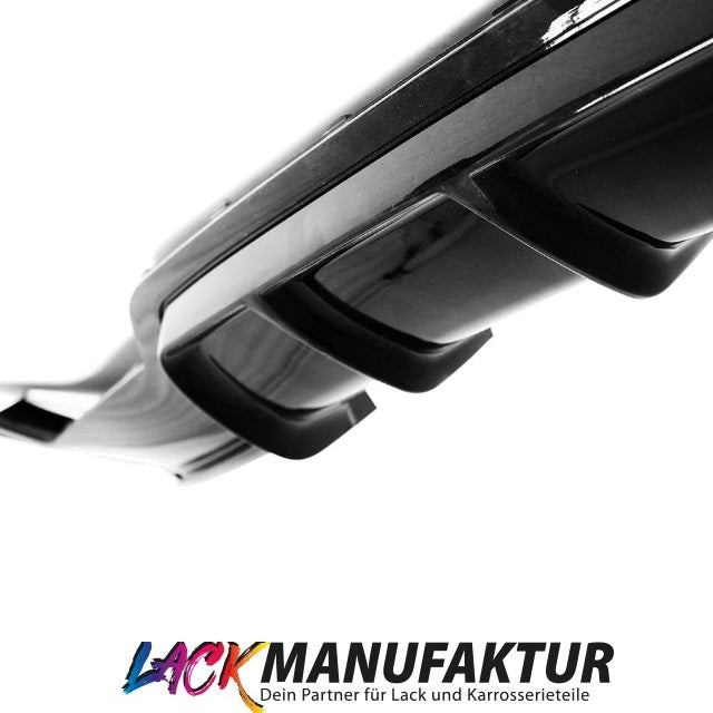 SCHWARZ GLANZ LACKIERT Diffusor Sport Performance passend für BMW 4er F32 F33 F36 M-Paket + ABE*