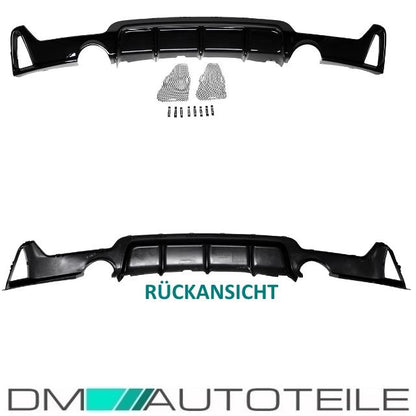 Diffusor Sport-PERFORMANCE Schwarz Glanz 435 passend für BMW F32 F33 F36 M-Paket