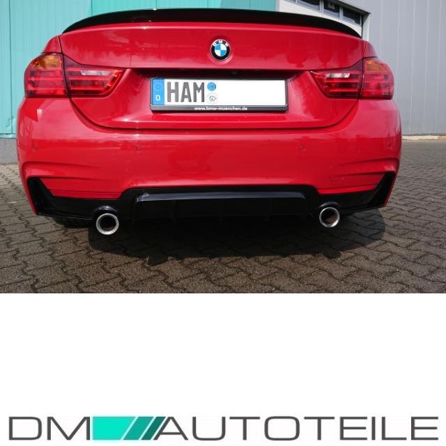 Diffusor Sport-PERFORMANCE Schwarz Glanz 435 passend für BMW F32 F33 F36 M-Paket