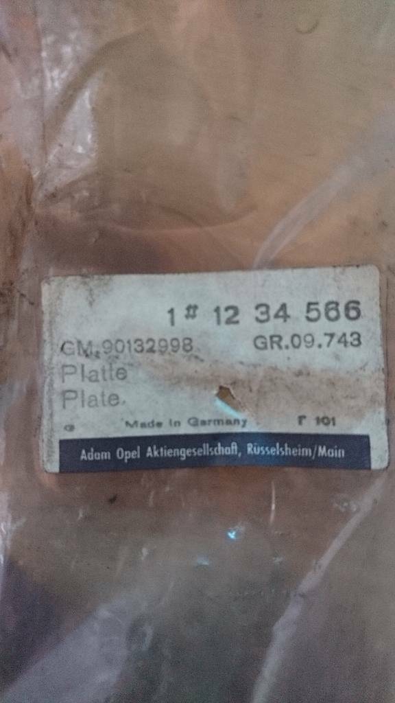 Ascona C Schalterplatte neu original GM