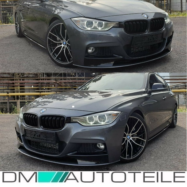 Sport-Performance Hochglanz Schwarz Frontspoiler + Heckdiffusor 328-330i passt für BMW F30 F31 M-Paket