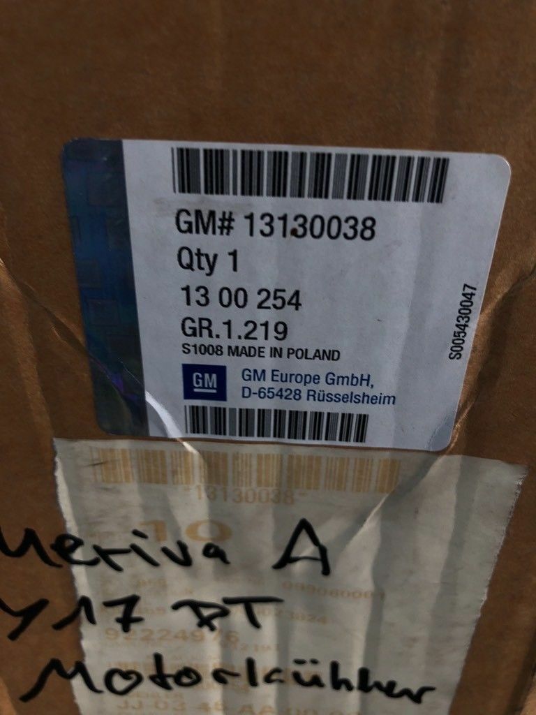 Original GM Opel Meriva A Y17DT Motorkühler NEU
