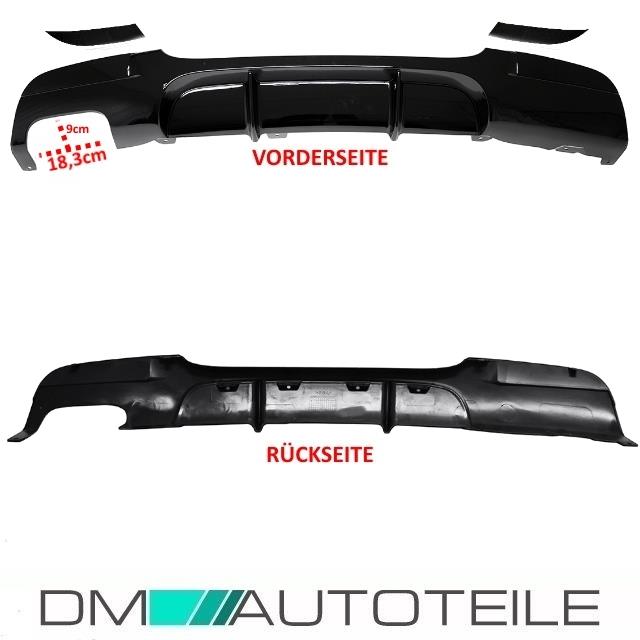 Sport-Performance Diffusor 316-330 passt für BMW E90 E91 Schwarz Glanz M-Paket