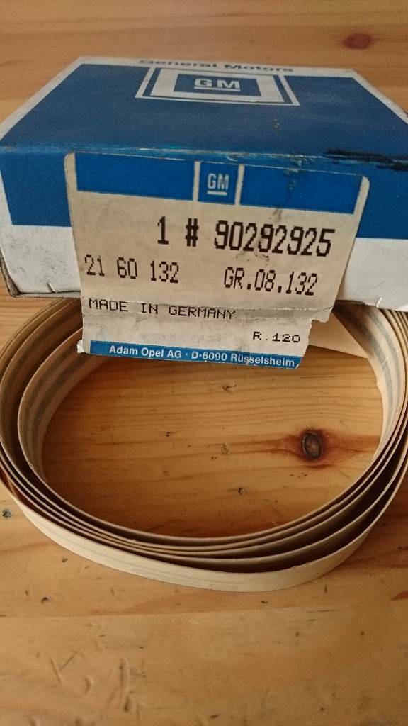 Omega A Farbstreifen Anthrazit Kotflügel links Neu Original GM