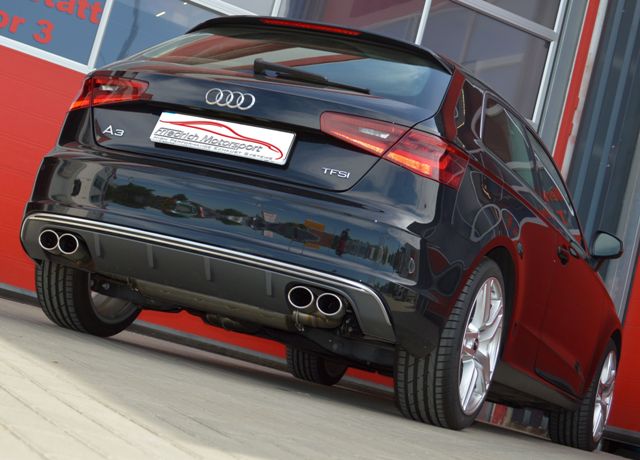 Friedrich Motorsport Duplex Sportendschalldämpfer Audi A3 8V 3-Türer Frontantrieb
