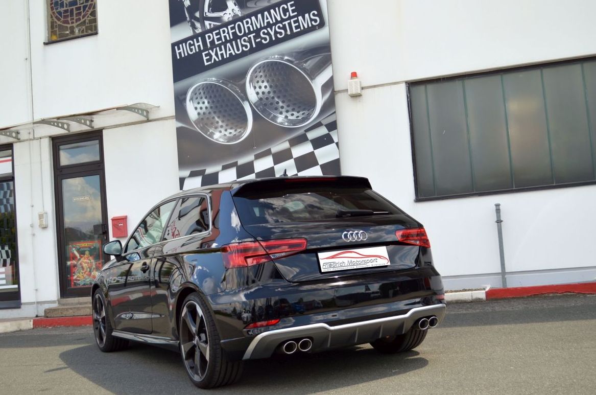 Friedrich Motorsport Duplex Sportendschalldämpfer Audi A3 8V 3-Türer Frontantrieb