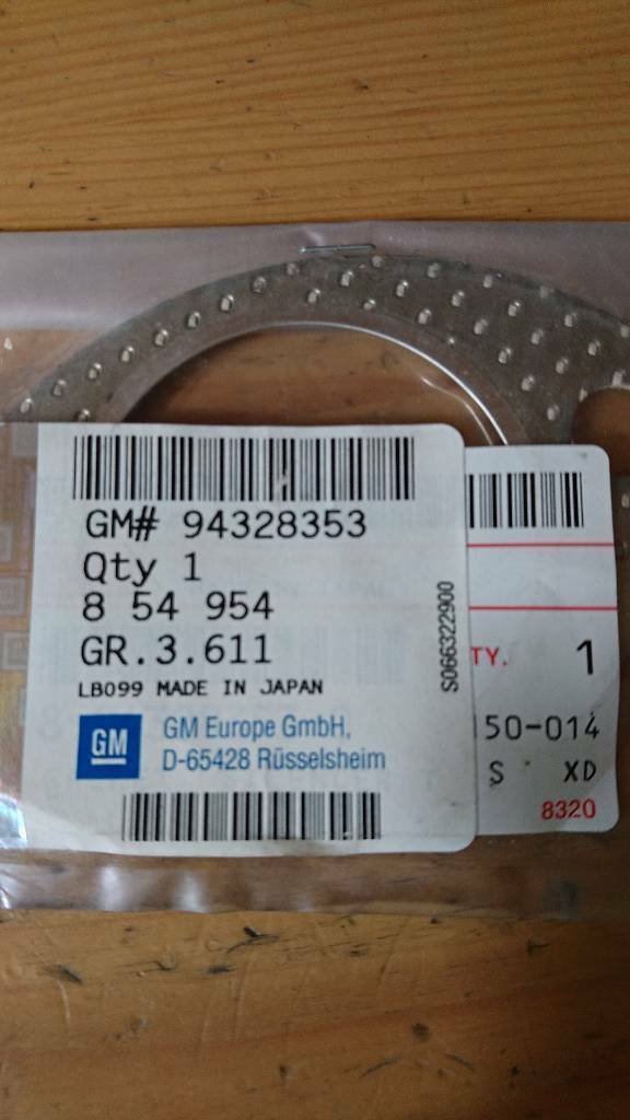 Campo Euromidi Monterey Auspuff Dichtung Mitte neu original GM