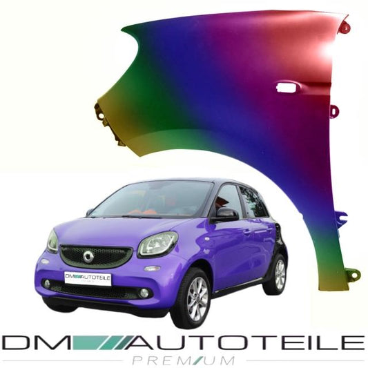 Smart Forfour 453 Kotflügel Vorne Links mit Blinkerloch PREMIUM EU-Ware Bj.14- LACKIERT