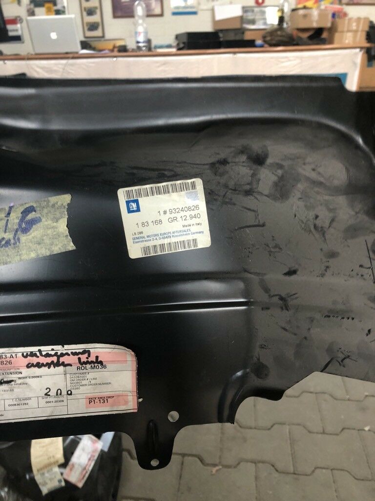 Opel Astra G Verlängerung Seitenwand außen links Neu Original GM