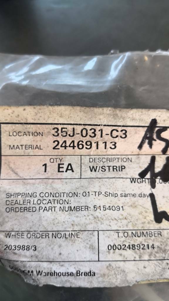 Opel Astra H Dichtung Fensterführung Hinten Links neu original GM
