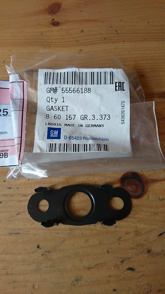 Astra J Meriva B Dichtung Ölrücklaufleitung Turbolader neu GM