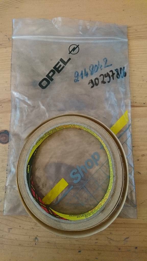 Kadett E Farbstreifen Gold neu original GM