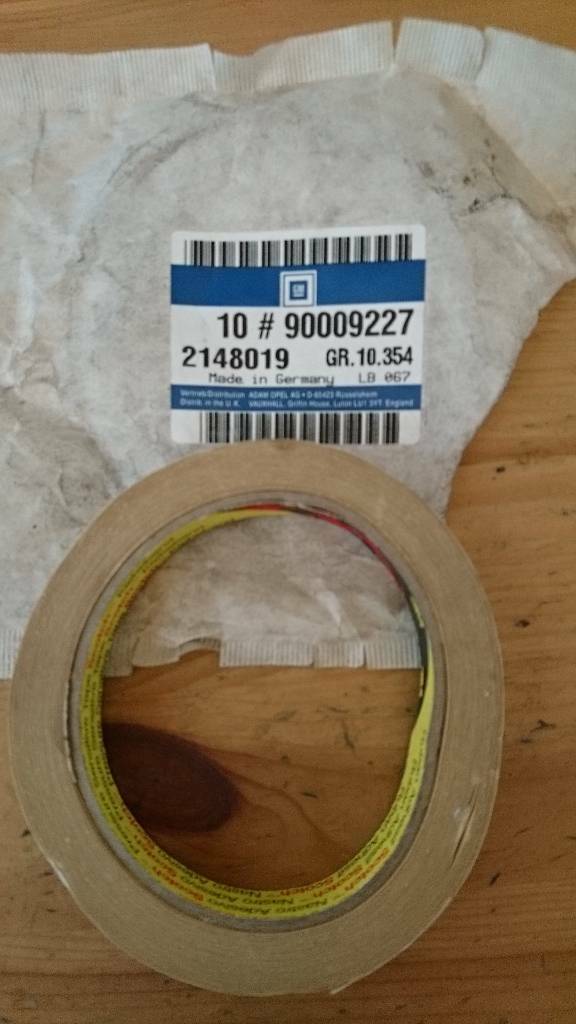 Corsa A Kadett E Senator B Farbstreifen 10m grau Seitenwand GM