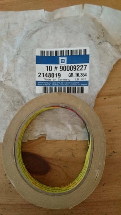 Corsa A Kadett E Senator B Farbstreifen 10m grau Seitenwand GM