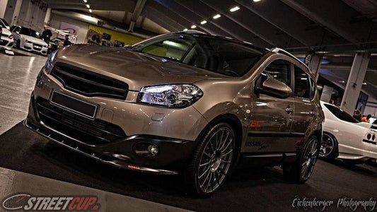 Front Ansatz für NISSAN QASHQAI Facelift schwarz Hochglanz