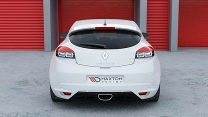 Heck Ansatz Flaps Diffusor für RENAULT MEGANE 3 RS Carbon Look