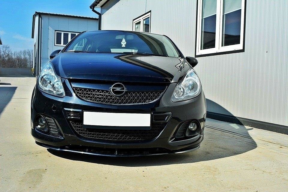 Front Ansatz für OPEL CORSA D (FÜR OPC / VXR) schwarz Hochglanz