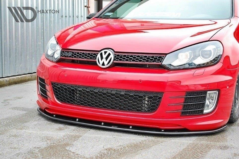 Front Ansatz für VER.2 VW GOLF 6 (FÜR GOLF GTI 35TH) schwarz matt