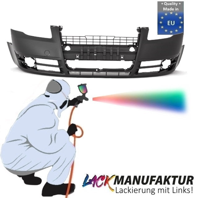 LACKIERT & NEU Audi A4 8E B7 Limousine Avant Stoßstange vorne Montageset Bj04-08