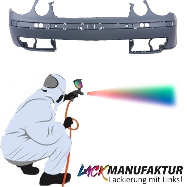 LACKIERT für VW Polo IV 9N Stoßstange vorne NSW Zertifiziert+MONTAGEKIT 01-05