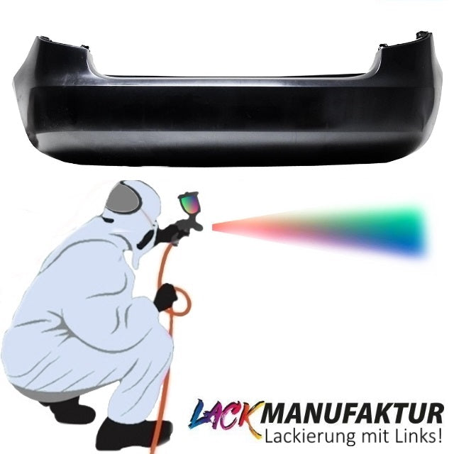Heckstoßstange LACKIERT Stoßstange Hinten ohne PDC für Skoda Fabia II 5J Bj.07-14