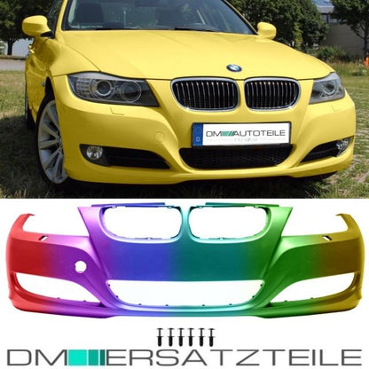 Stoßstange vorne für SRA ohne PDC 08-11 LACKIERT passend für BMW E90 / E91 LCI