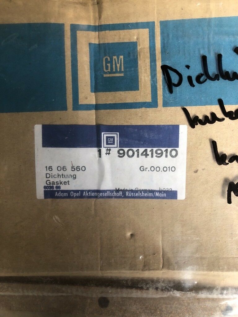Opel Kadett D E Ascona C Dichtung Kurbelgehäuse NEU Original GM