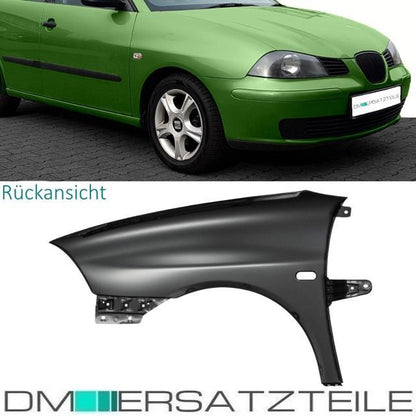 SET Seat Cordoba Ibiza III Kotflügel Fender Rechts mit Loch für Blinkleuchte Bj. 02- 08 LACKIERT