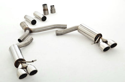 Friedrich Motorsport 76mm Duplex-Sportendschalldämpfer Edelstahl
