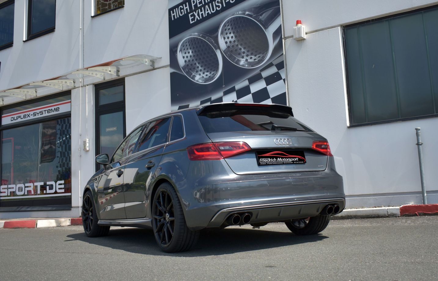 Friedrich Motorsport Duplex Sportendschalldämpfer Audi A3 8V Sportback Quattro