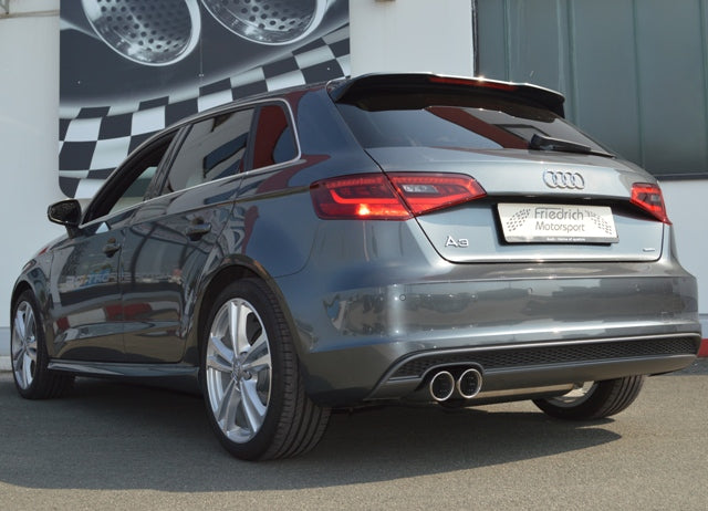 Friedrich Motorsport 76mm Sportendschalldämpfer Audi A3 8V Sportback Quattro