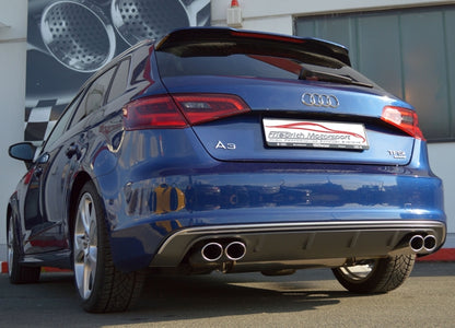 Friedrich Motorsport 76mm Duplex-Sportendschalldämpfer Audi A3 8V Sportback Quattro