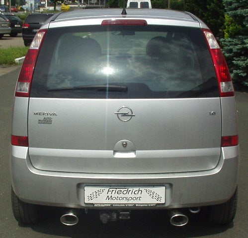 Friedrich Motorsport Duplex Sportendschalldämpfer Opel Meriva A