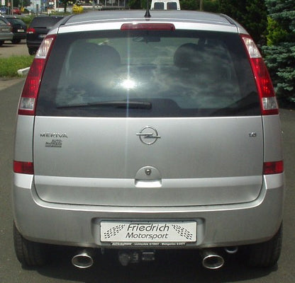 Friedrich Motorsport Duplex Sportendschalldämpfer Opel Meriva A