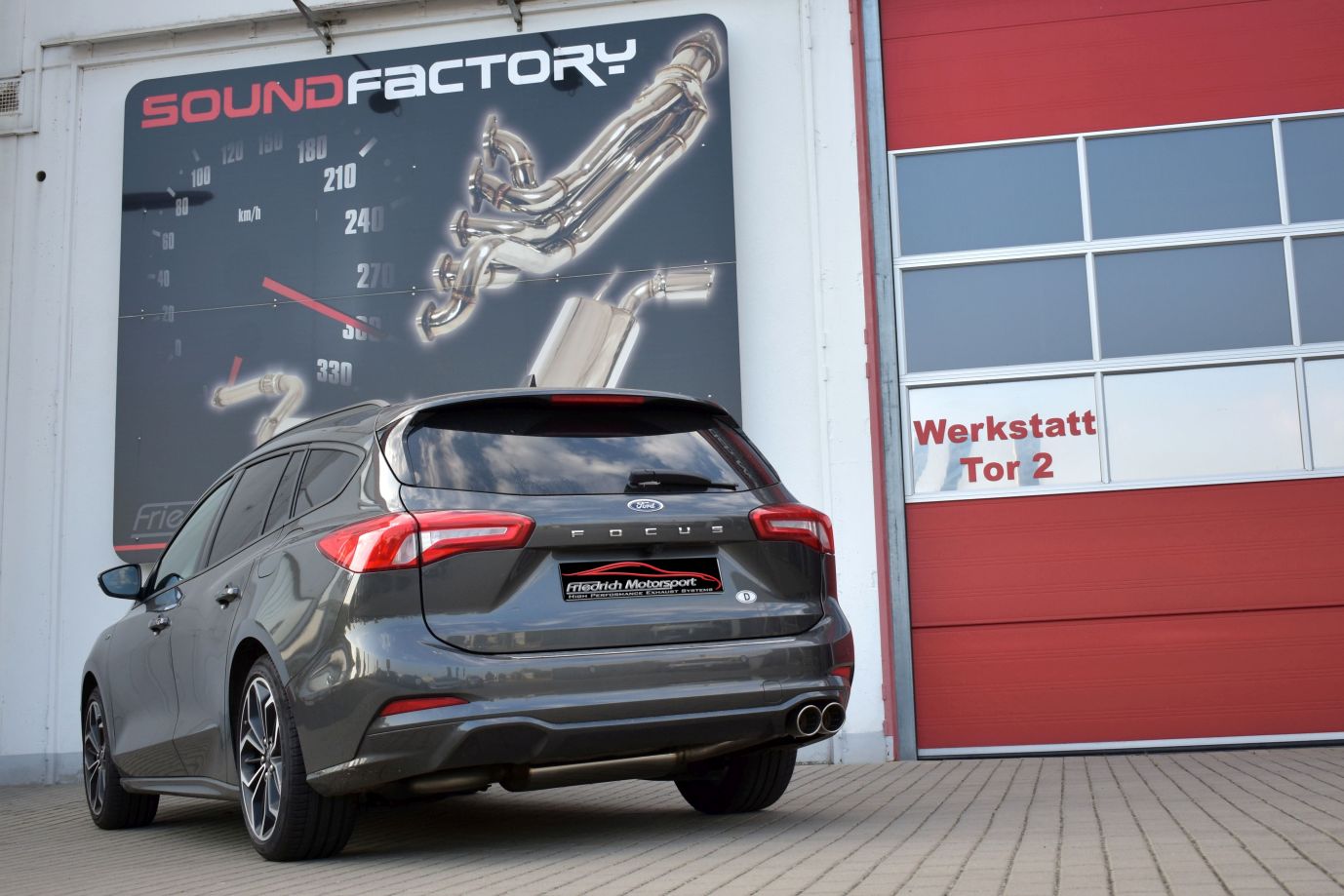 Friedrich Motorsport Sportendschalldämpfer Ford Focus IV Turnier DEH