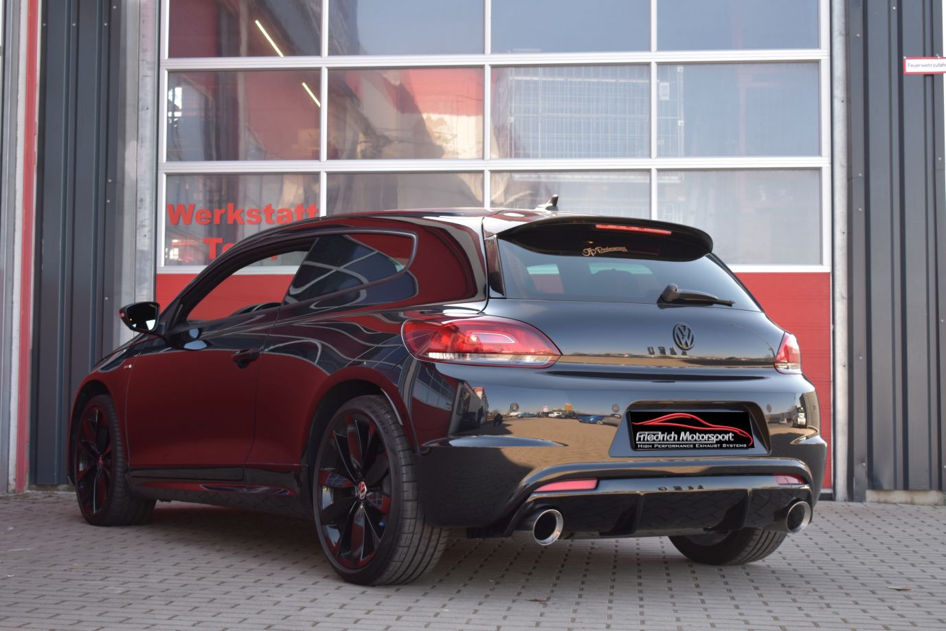Friedrich Motorsport 76mm Duplex Sportendschalldämpfer Edelstahl