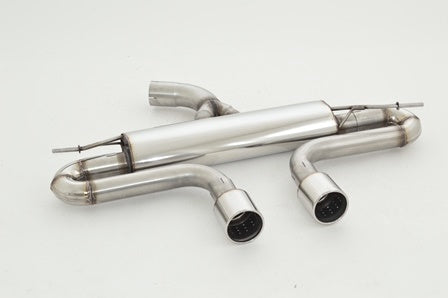 Friedrich Motorsport 3 Zoll (76mm) Duplex Sportendschalldämpfer Edelstahl